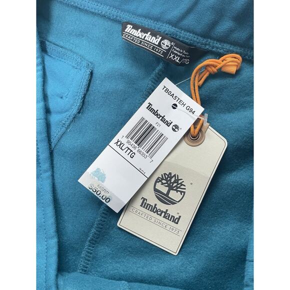 Timberland Athletic Shorts Blue Mens XXL Drawstring & Pockets New - Picture 4 of 6